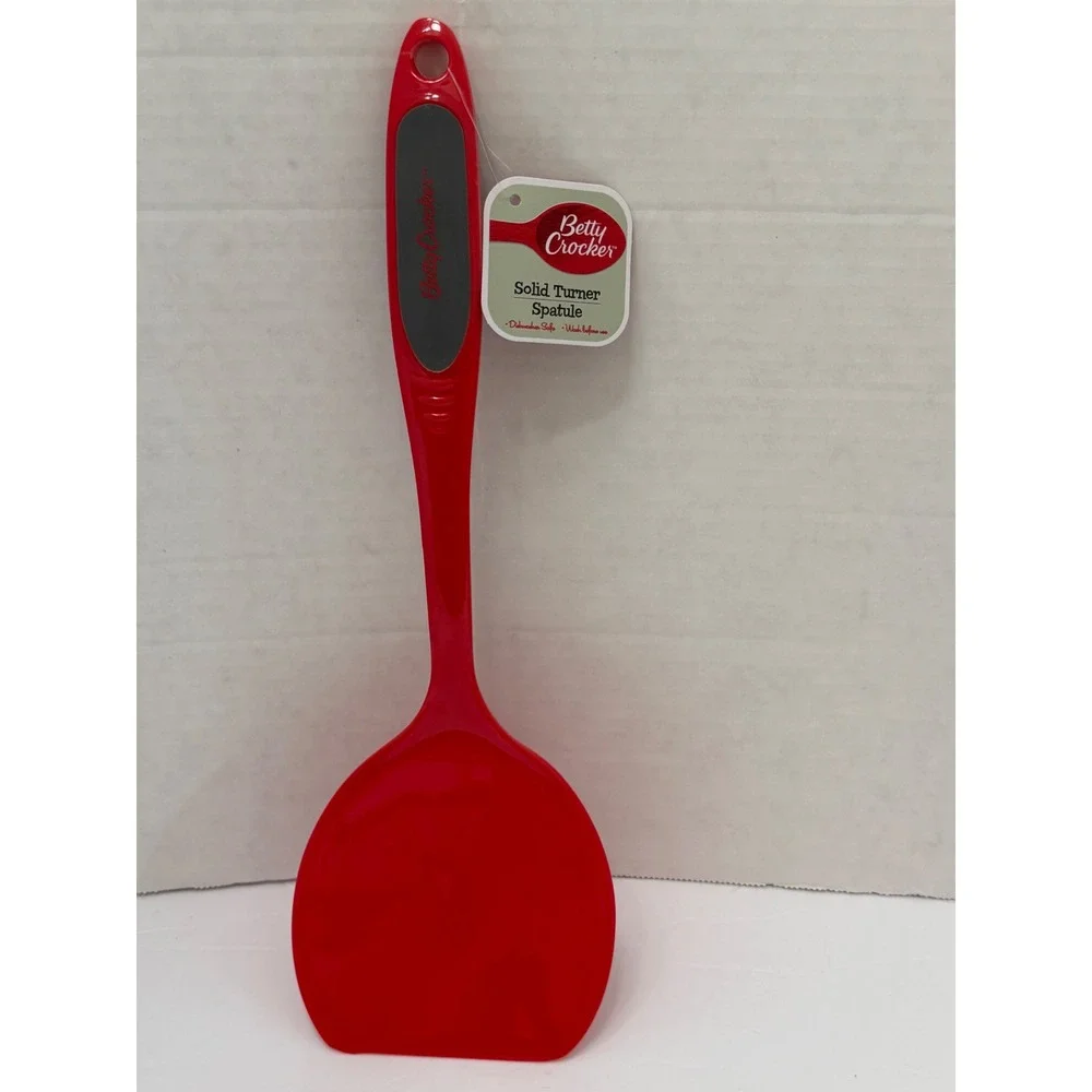 Betty Crocker Red Solid Turner Spatula Nylon Kitchen Tool 95063 NEW